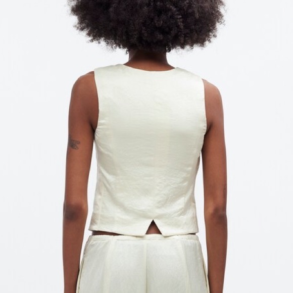 Madewell Button-Front Vest Top - Batter - Size : 12 - Picture 7 of 7